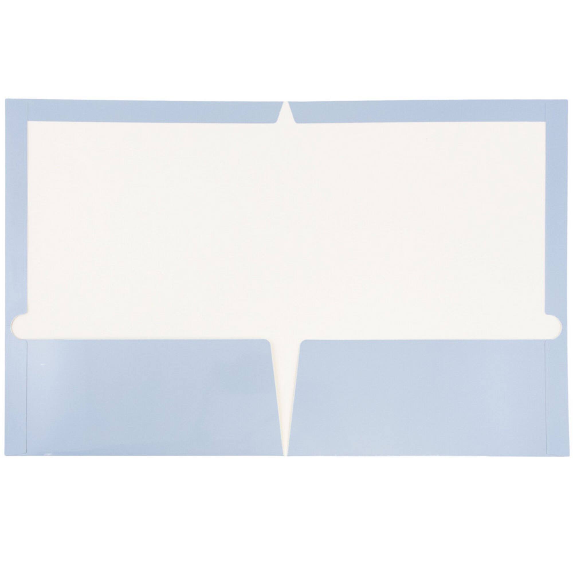 JAM Paper Laminated 2-Pocket Glossy Folders
